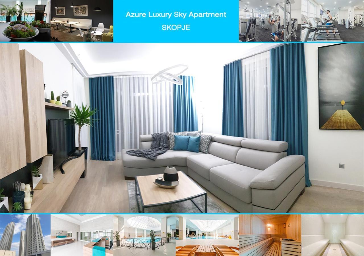 Azure Luxury Sky Apartment Skopje Esterno foto